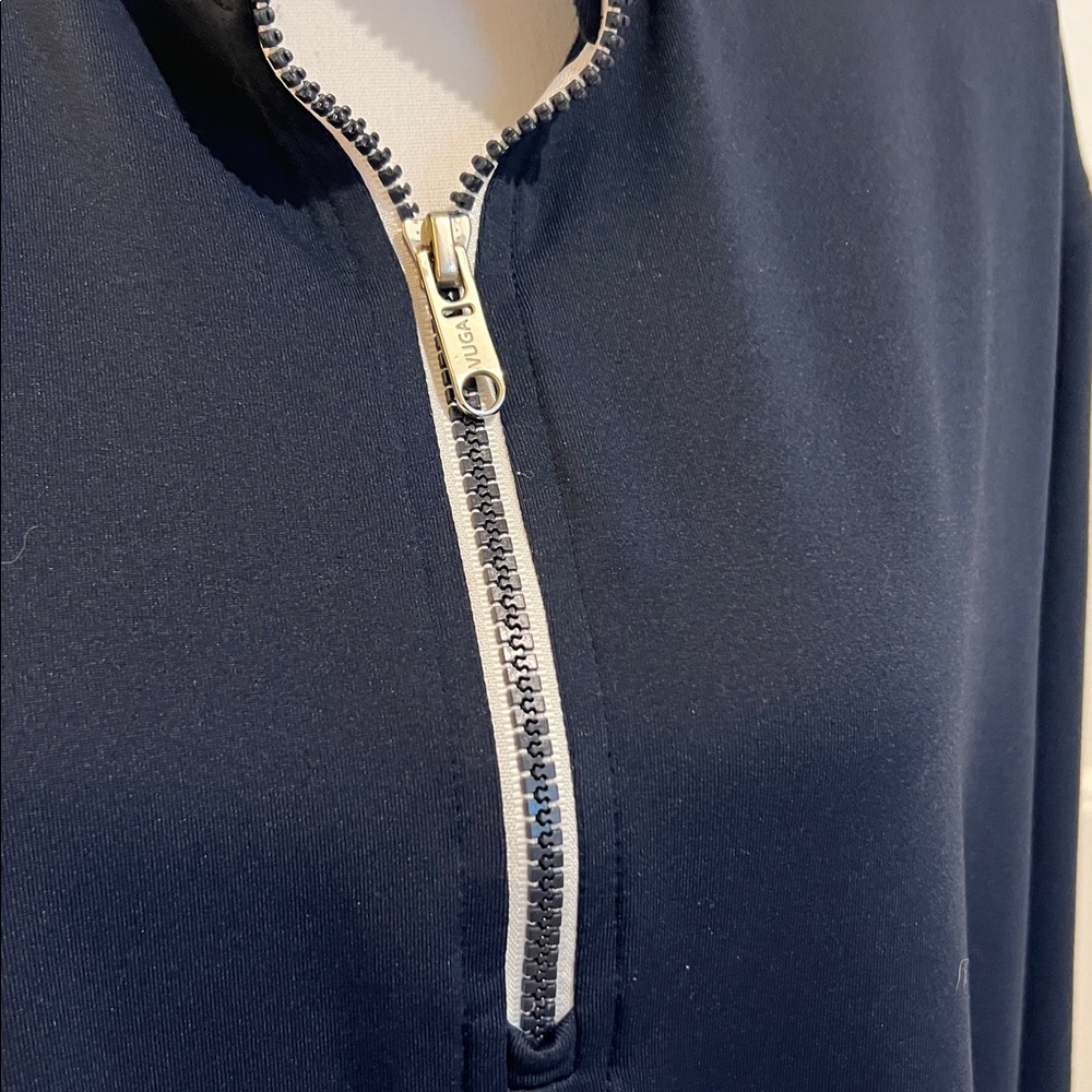 VUGA Men’s Navy Blue 1/4 Zip Pullover – Size XL Golf Quarter Zip jacket top - Picture 4 of 16